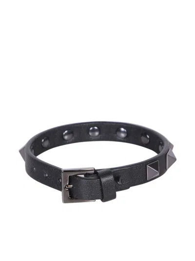 Valentino Garavani Valentino Rockstud Black/silver Bracelet