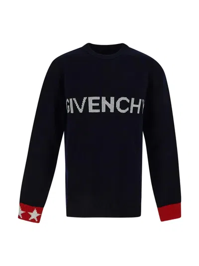 Givenchy Wool Knitwear In Blue