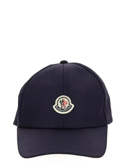 Moncler Logoed Hat In Blue