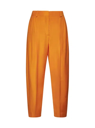 Stella Mccartney Trousers In Bright Orange