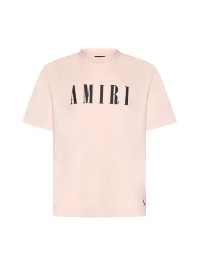 Amiri T-shirt In Cream Tan