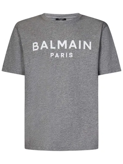 Balmain T-shirt In Grey