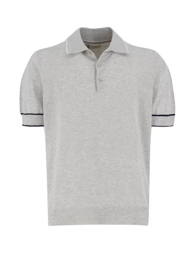 Brunello Cucinelli Polo In Gray