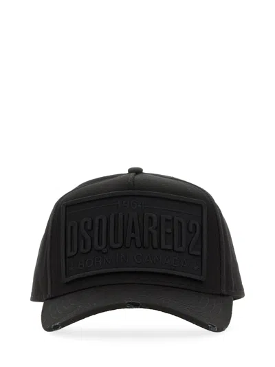 Dsquared2 Baseball Hat With Logo In Nero