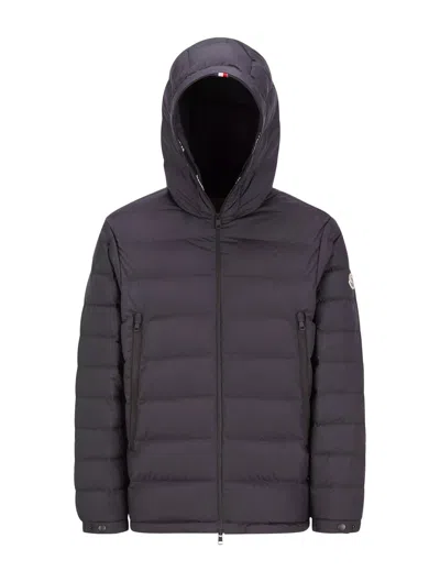 Moncler Chambeyron Short Parka In Navy