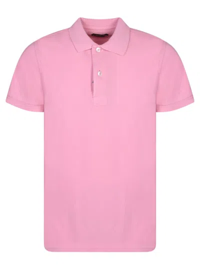 Tom Ford Man Polo Shirt Man Pink Polo Shirts