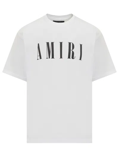 Amiri T-shirt With Logo In Bianco