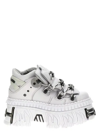 Vetements X New Rock 'platform' Trainers In White