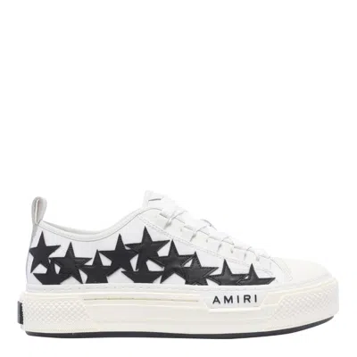 Amiri Stars Court Low Sneakers In White