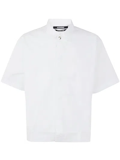 Jacquemus Short Sleeve Shirt In White