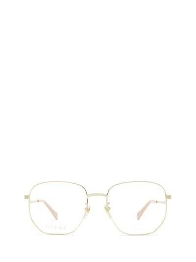 Gucci Eyewear Eyeglasses In Gold