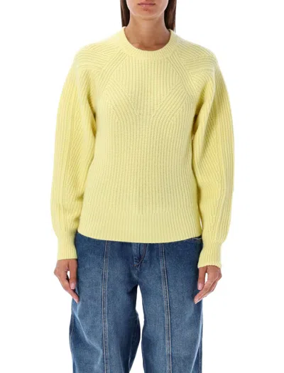 Isabel Marant Baptista Cable-knit Jumper In Light Yellow