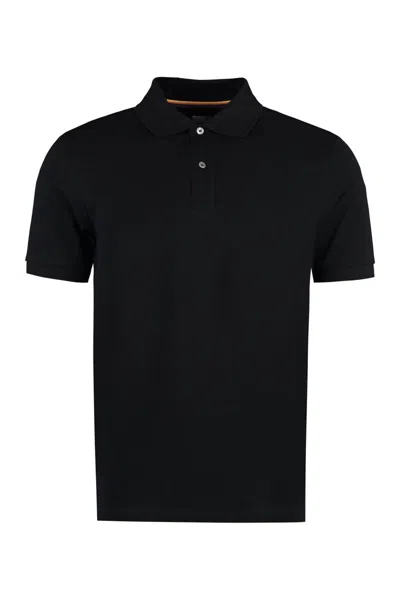 Paul Smith Cotton-piqué Polo Shirt In Black