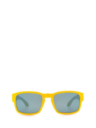 Sun's Good Sunglasses In Matte Yellow And Gray