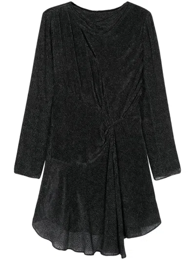 Isabel Marant Selma Draped Dress In Black