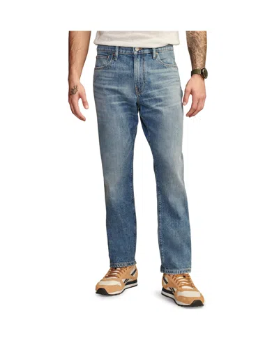 Lucky Brand 410 Athletic Straight Leg Cotton & Linen Jeans In Kruser