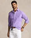 Polo Ralph Lauren Garment-dyed Oxford Shirt In Purple Martin
