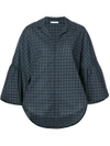 TOME BELL SLEEVED CHECK SHIRT,TF17323112258651