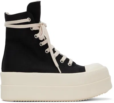 Rick Owens Drkshdw Double Bumper High-top Trainers In Black