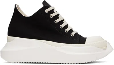 Rick Owens Drkshdw Abstract Low Lace-up Sneakers In Black