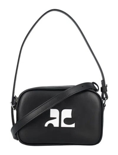 Courrèges Reedition Camera Bag Crossbody Bag In Black