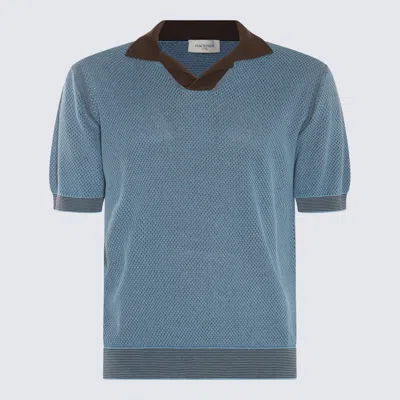 Piacenza Cashmere T-shirt E Polo Blu In Blue