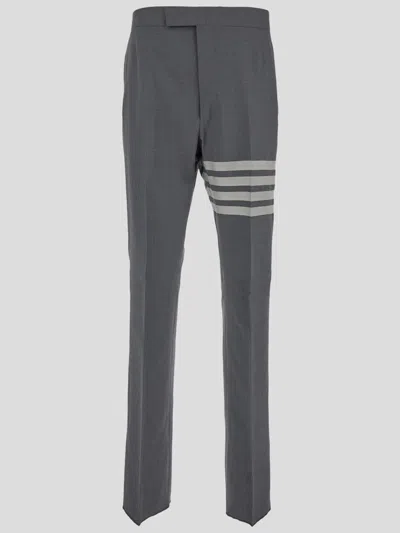 Thom Browne '4-bar' Trousers In Grey