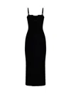 Jacquemus Knitted Lingerie Dress In Black