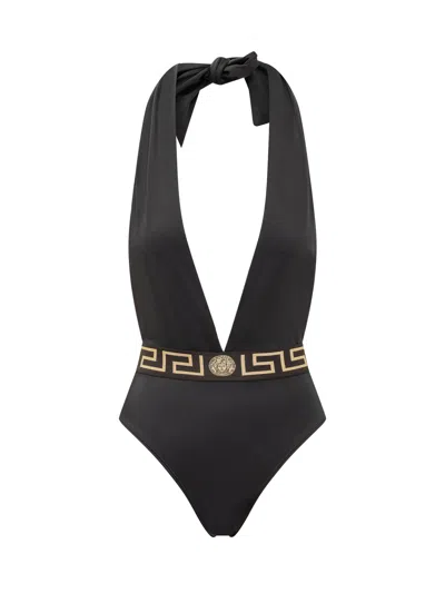 Versace One-piece Swimsuit In Black