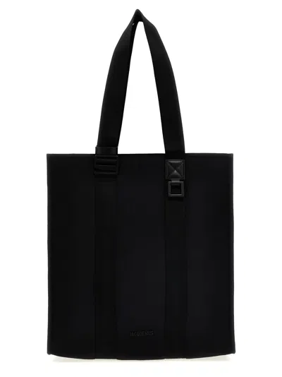 Jacquemus Le Cabas Cuerda Shopping Bag In Black