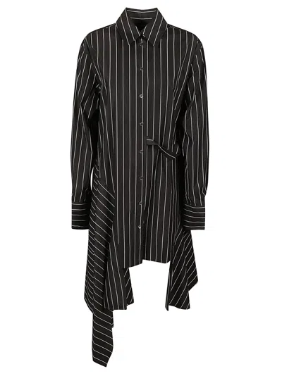 Jw Anderson J.w. Anderson Deconstructed Shirt Dress In Black/white