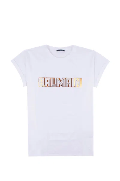 Balmain Cotton T-shirt In White