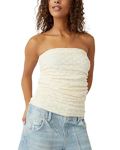 Free People Ona Ruched Convertible Miniskirt In White