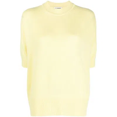 Jil Sander Cashmere Top In Yellow