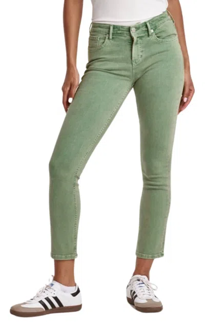 Dear John Denim Blaire Slim Straight Jeans In Nephrite In Green