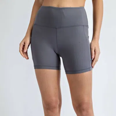 Rae Mode Biker Shorts In Titanium In Grey