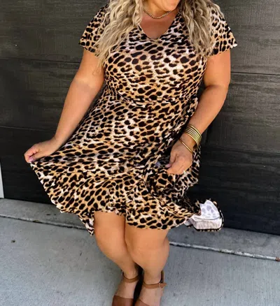Blakeley Let's Get Wild Cheetah Dress In Brown