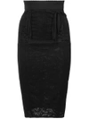 DOLCE & GABBANA corseted lace pencil skirt,F4AVKTG983012285457