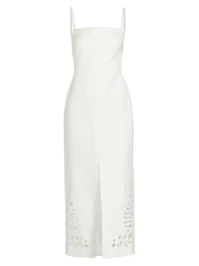 Acler Delacourt Cut-out Dress In Ivory