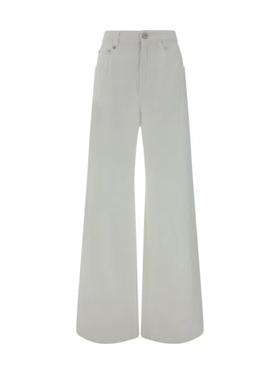 Brunello Cucinelli Dyed Trousers In Naturale