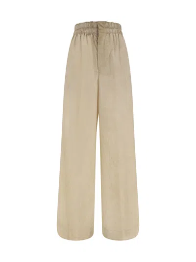 Quira Oversized Trousers In Sand
