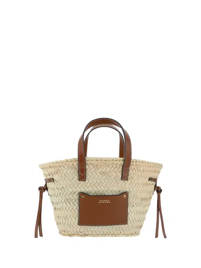 Isabel Marant Cadix Handbag In Natural/cognac