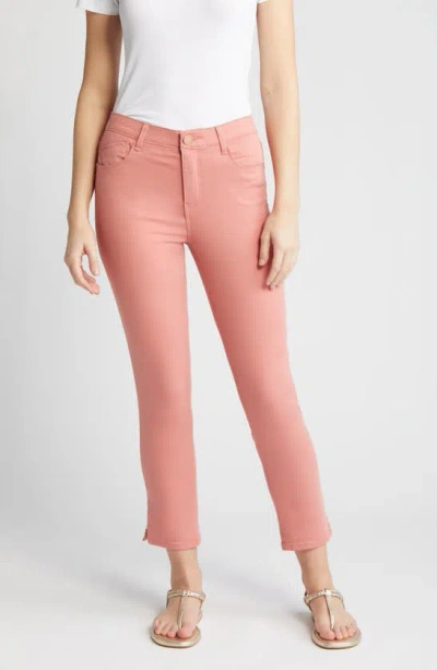 Wit & Wisdom 'ab'solution High Waist Slim Straight Ankle Pants In Dusty Papa