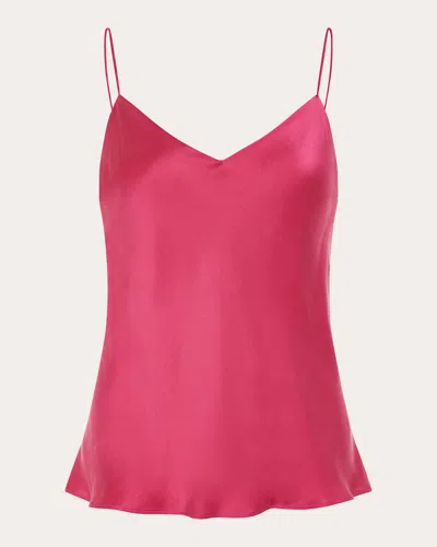 Asceno Silk Milos Cami Top In Pink