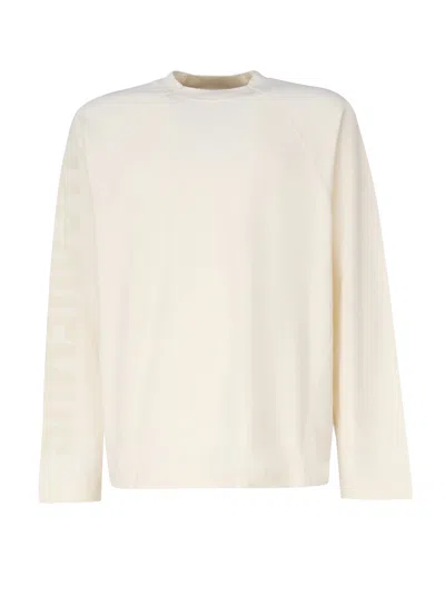 Jacquemus Typo Manches Longues T-shirts In Beige