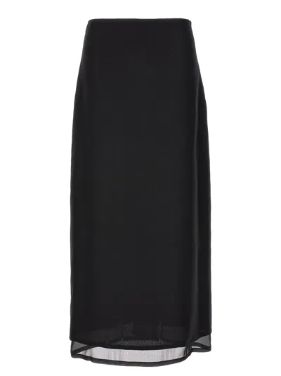 Fabiana Filippi Long Skirt In Black