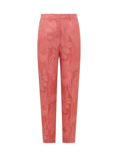 Etro Women's Lily Blooming Paisley Pants In Pink