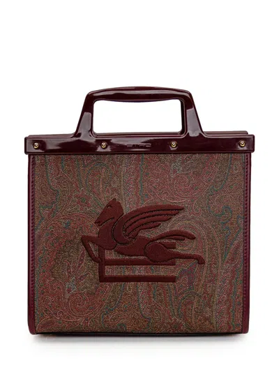 Etro Love Trotter Shopping Bag In Brown