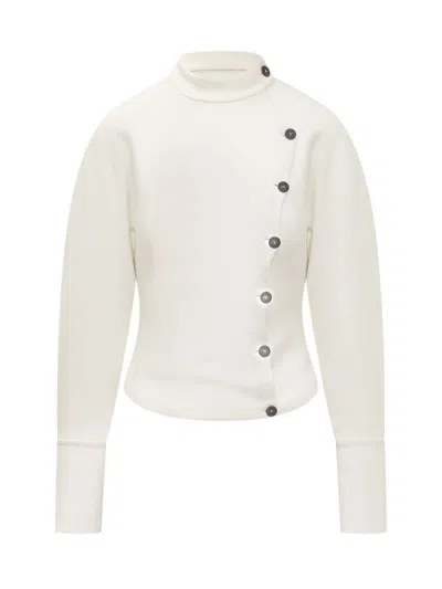 Ferragamo Asymmetrische Jacke In White