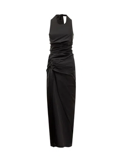 Ferragamo Dress With Tassel In Black